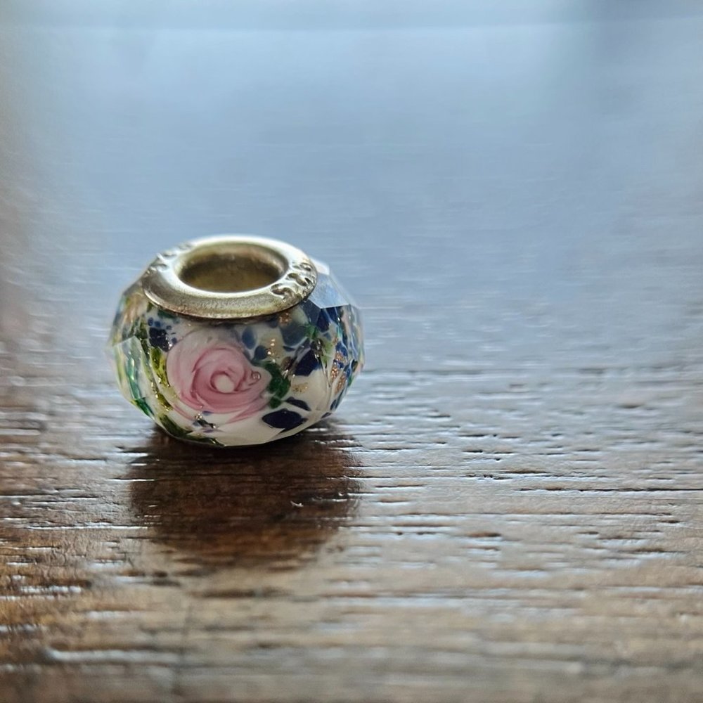 Flower Bead - 925 Sterling Silver